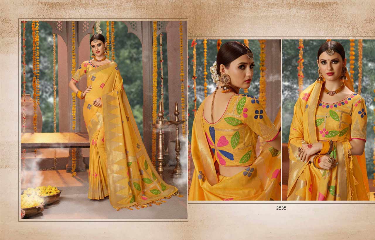 Kessi Rajdhani Silk Cotton Jacquard Banarasi Silk Saree Kessi Rajdhani Silk Cotton Jacquard Banarasi Silk Saree